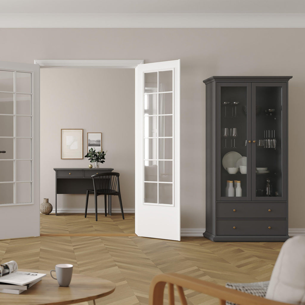 Paris China cabinet in Matt Grey - image 6