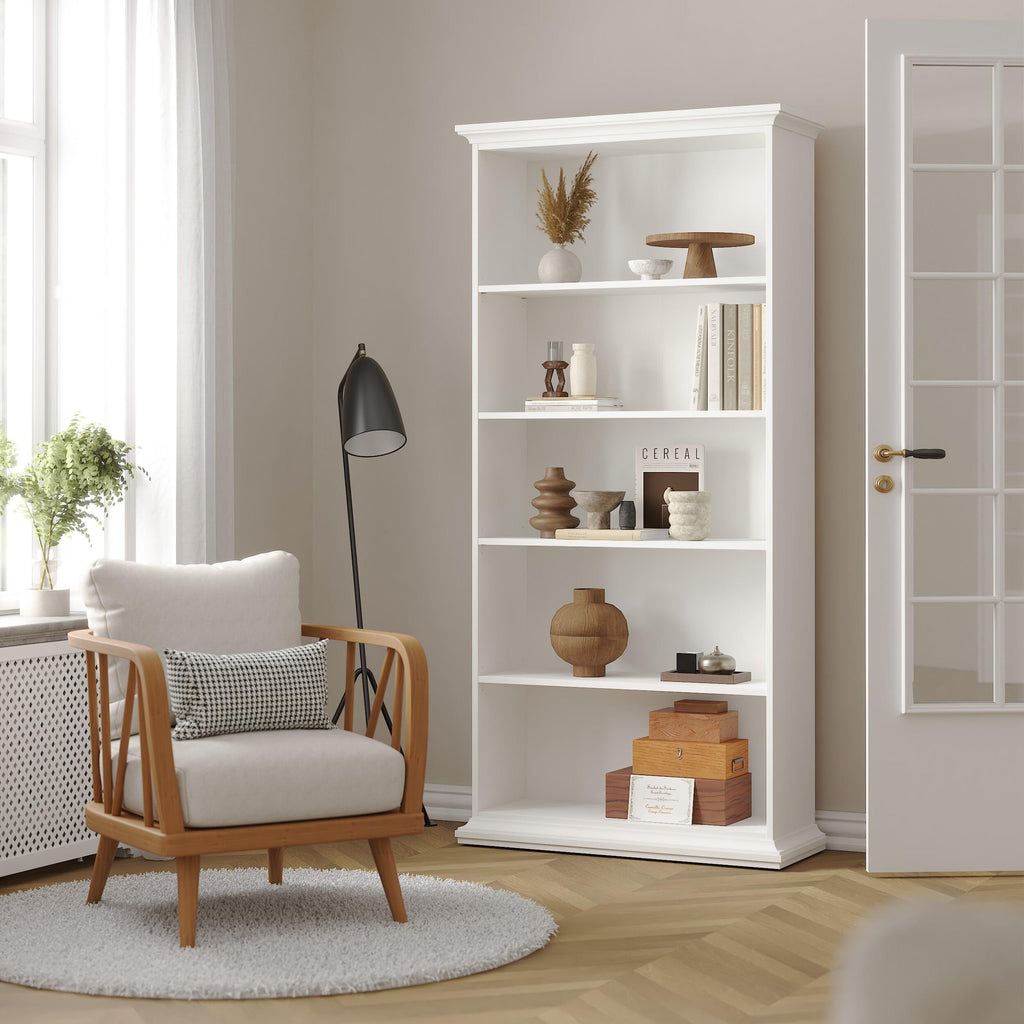 Paris Tall Bookcase in White - image 7