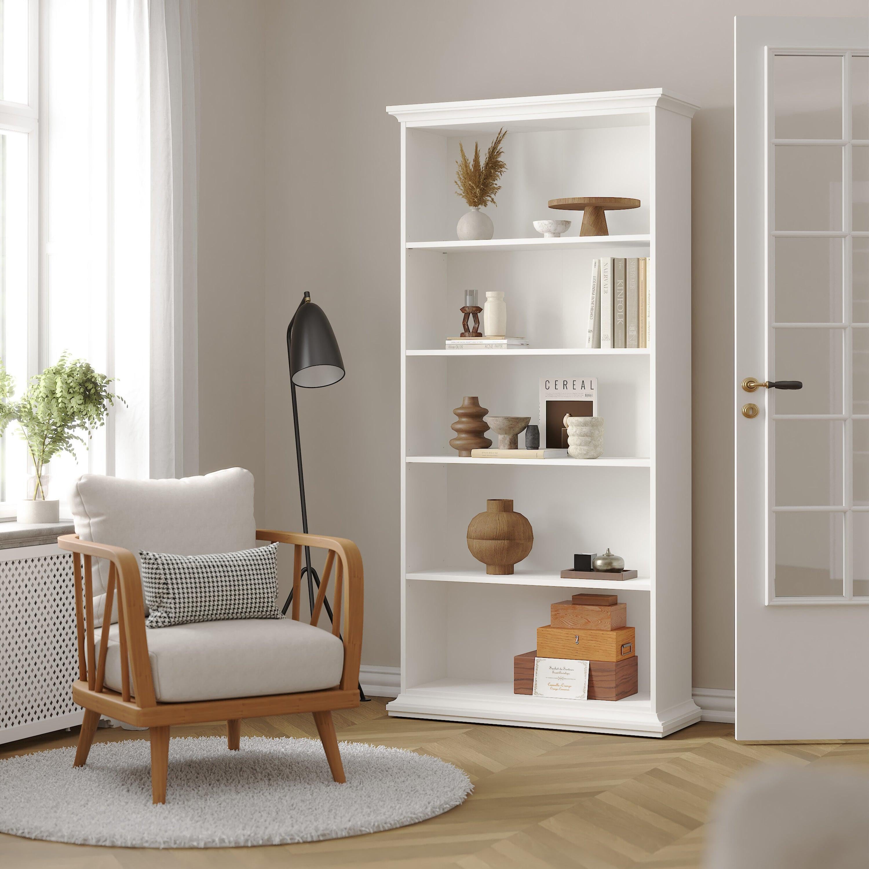 Paris Tall Bookcase in White - image 7