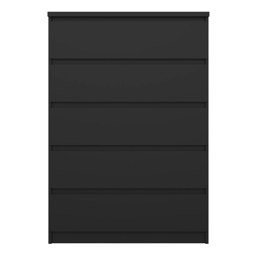 Naia Chest of 5 Drawers in Black Matt - image 2