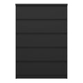 Naia Chest of 5 Drawers in Black Matt - image 2