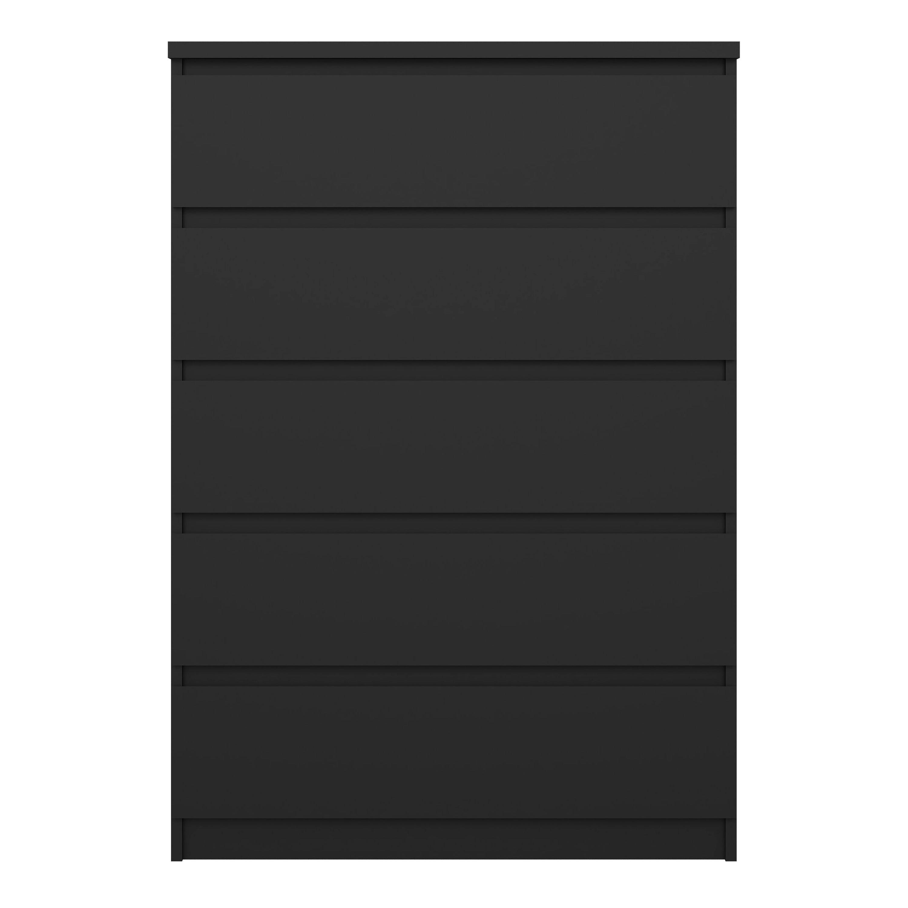 Naia Chest of 5 Drawers in Black Matt - image 2