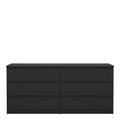 Naia Wide Chest of 6 Drawers (3+3) in Black Matt - image 2