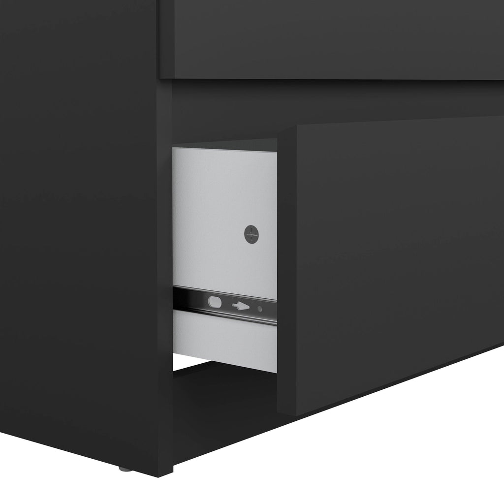 Naia Wide Chest of 6 Drawers (3+3) in Black Matt - image 9