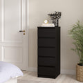 Naia Narrow Chest of 5 Drawers in Black Matt - image 5