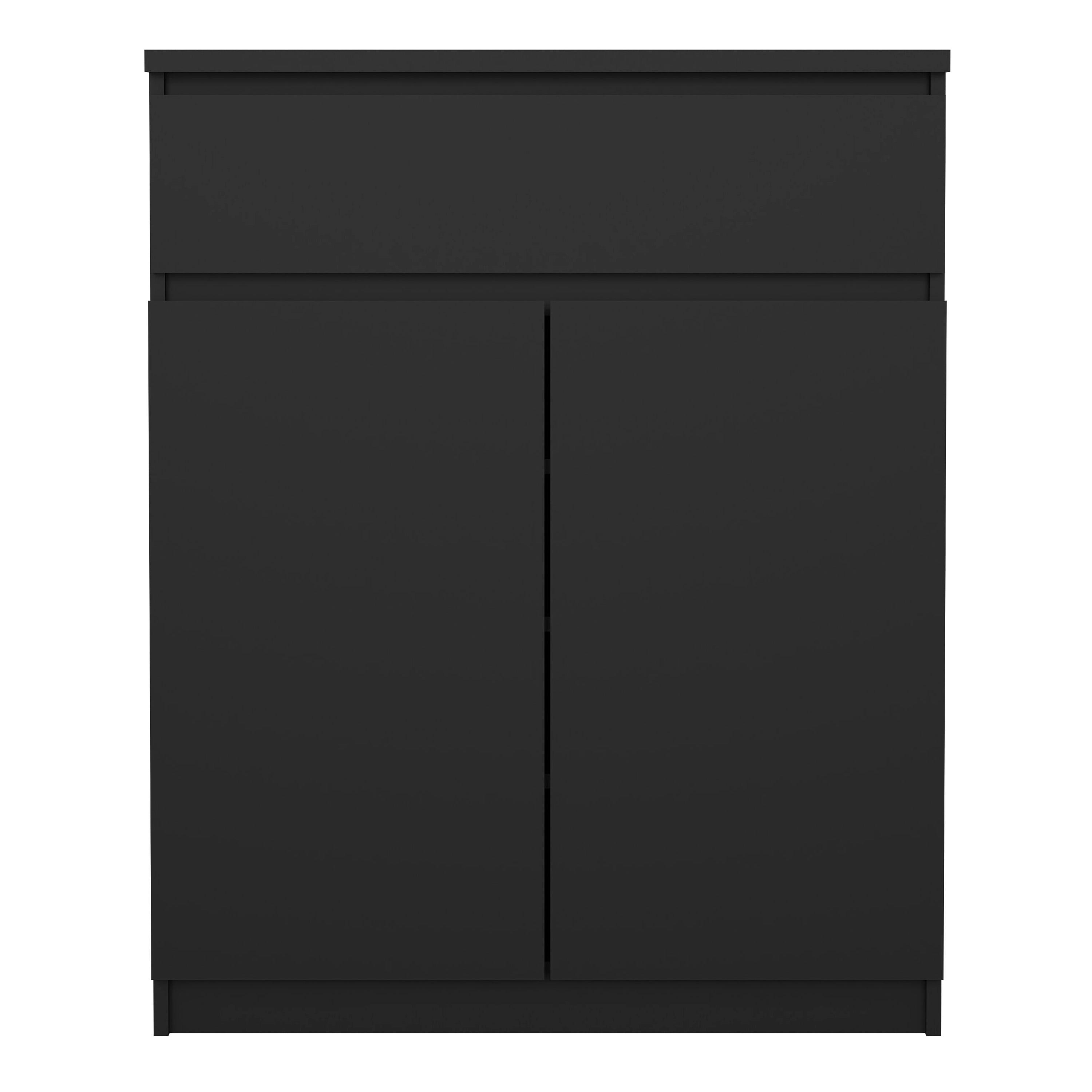 Naia Sideboard - 1 Drawer 2 Doors in Black Matt - image 2