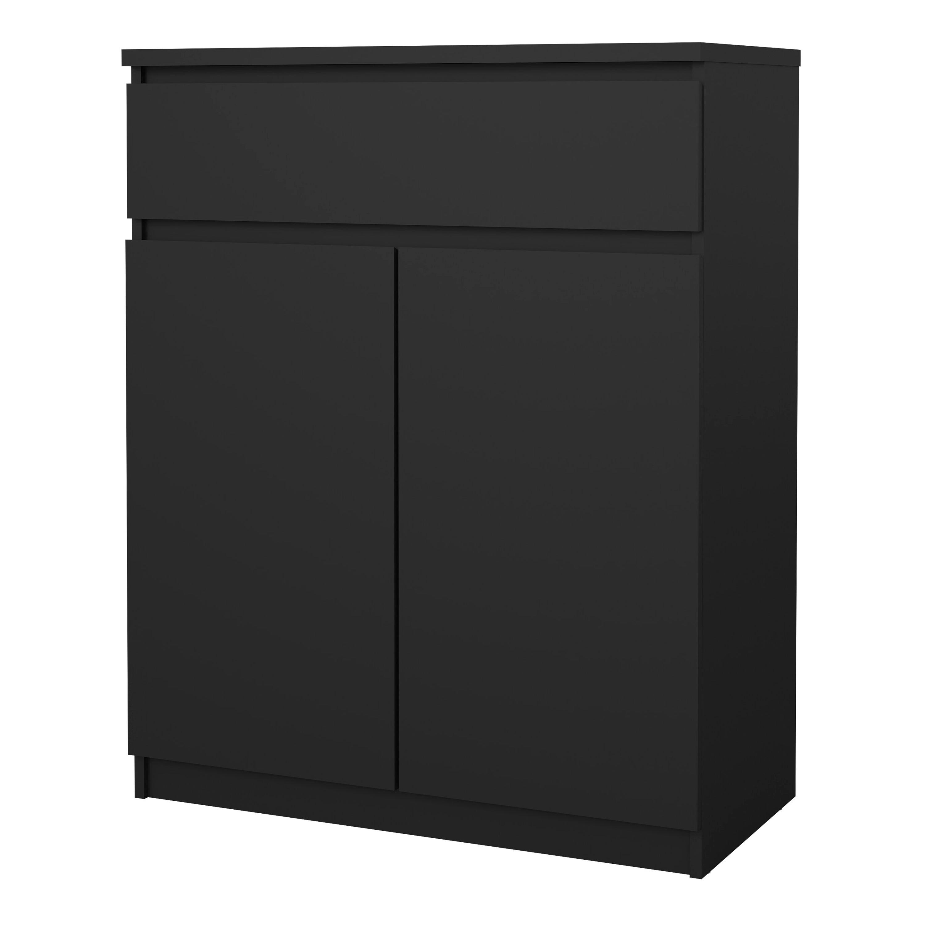 Naia Sideboard - 1 Drawer 2 Doors in Black Matt - image 3