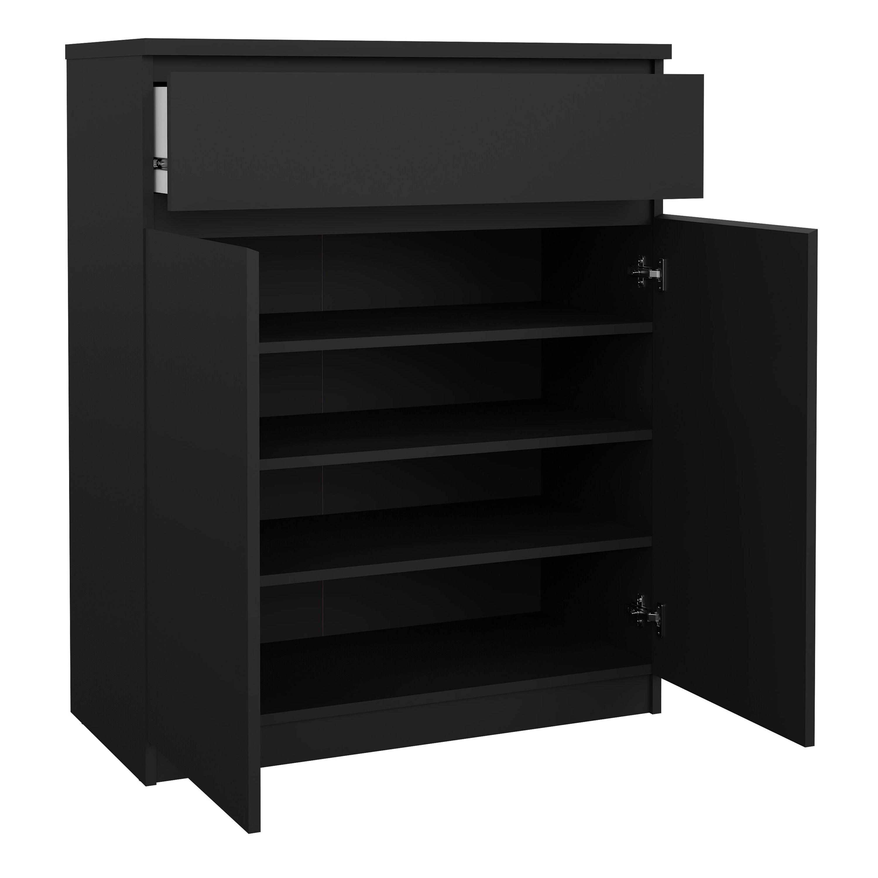 Naia Sideboard - 1 Drawer 2 Doors in Black Matt - image 4