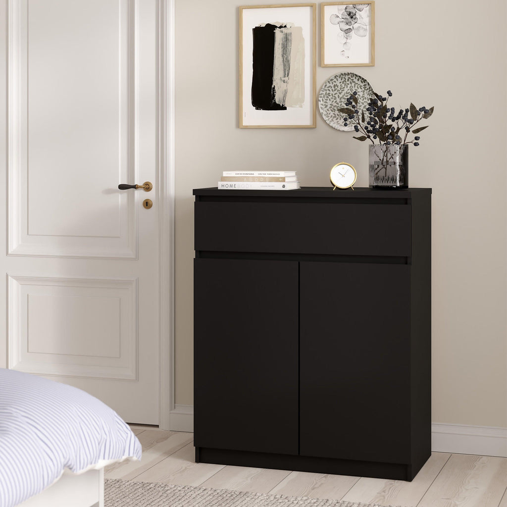 Naia Sideboard - 1 Drawer 2 Doors in Black Matt - image 5