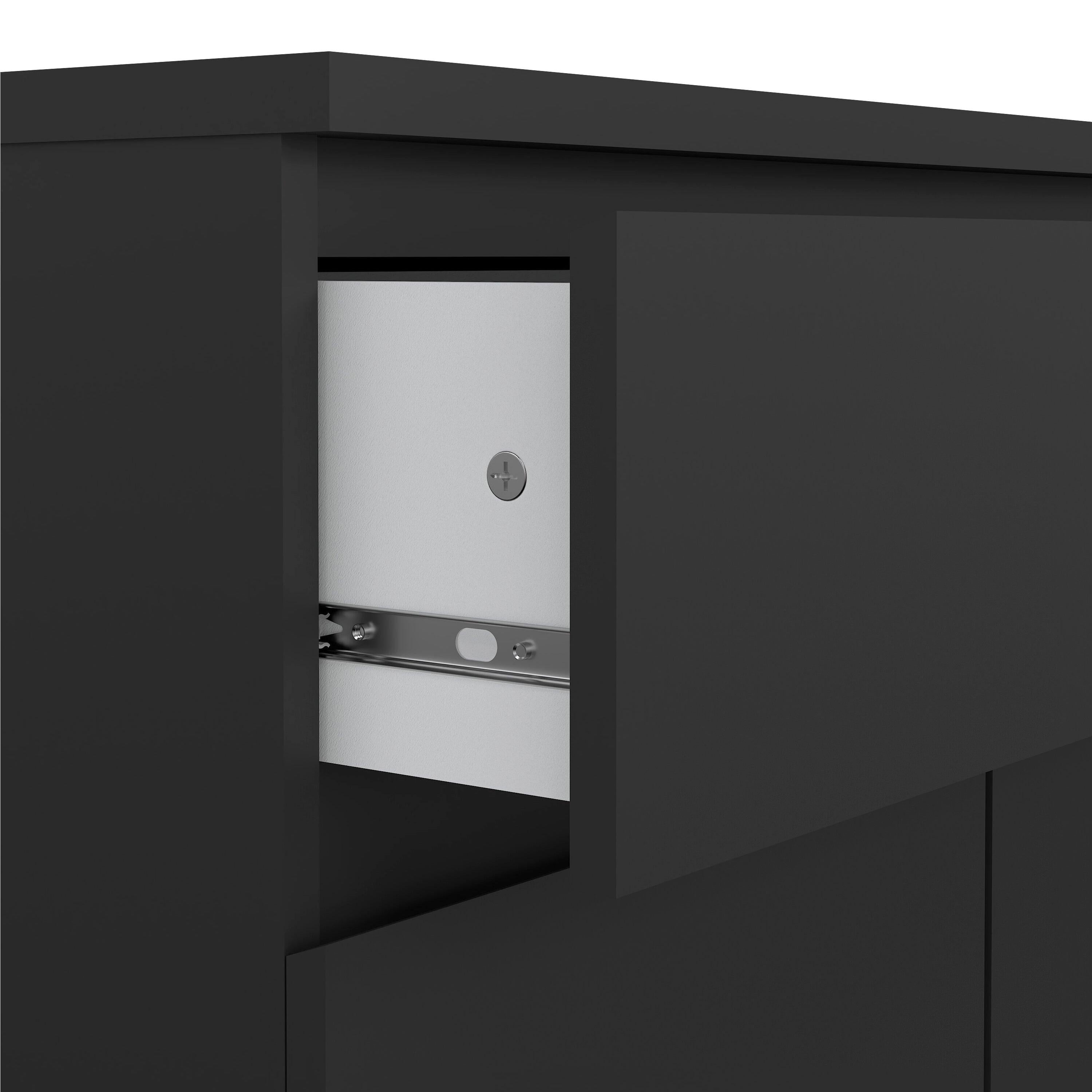 Naia Sideboard - 1 Drawer 2 Doors in Black Matt - image 6