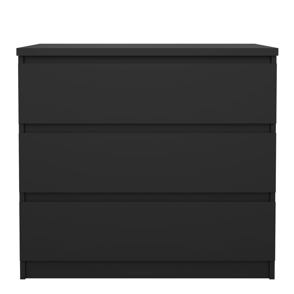 Naia Chest of 3 Drawers in Black Matt - image 2