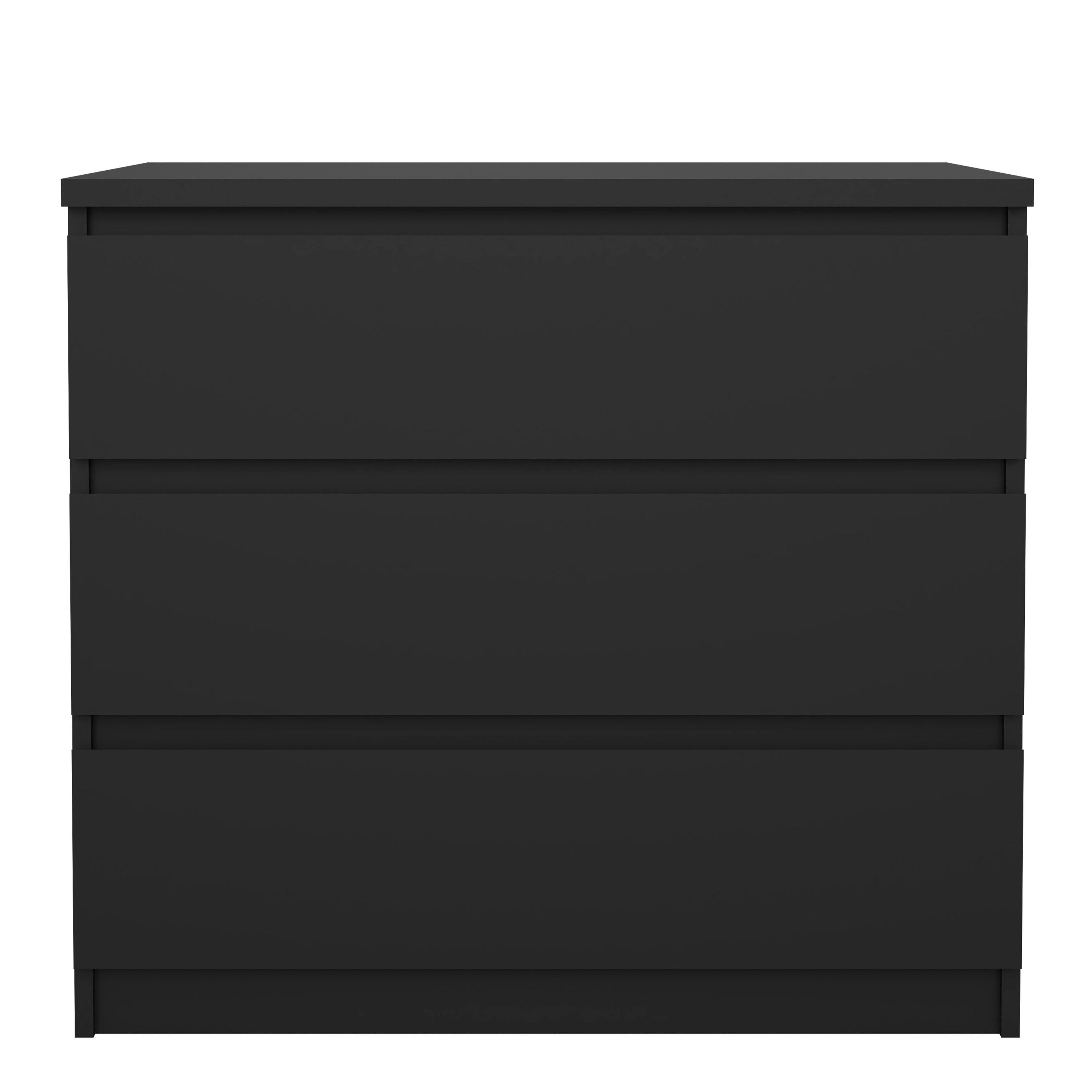Naia Chest of 3 Drawers in Black Matt - image 2