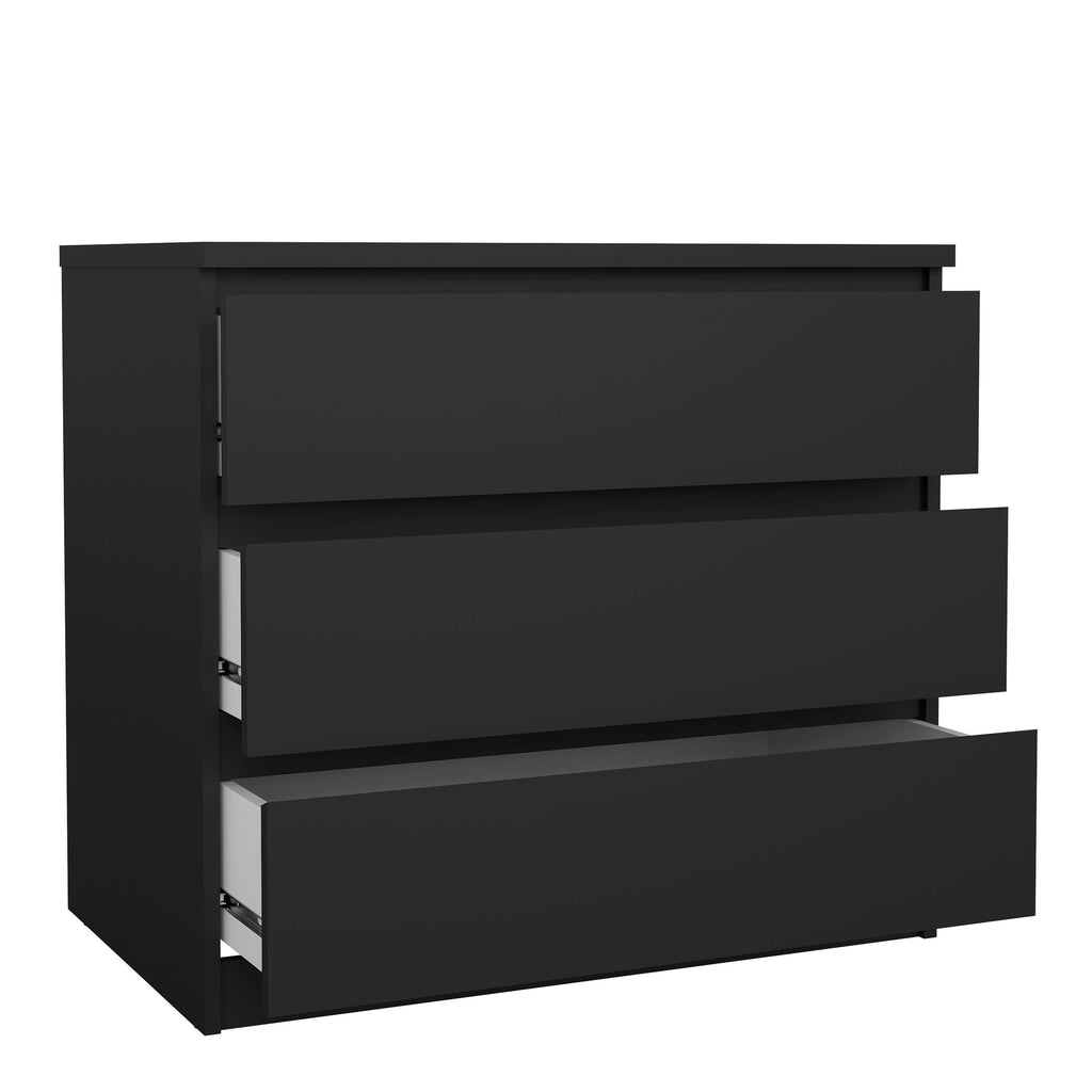 Naia Chest of 3 Drawers in Black Matt - image 4