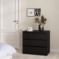 Naia Chest of 3 Drawers in Black Matt - image 5