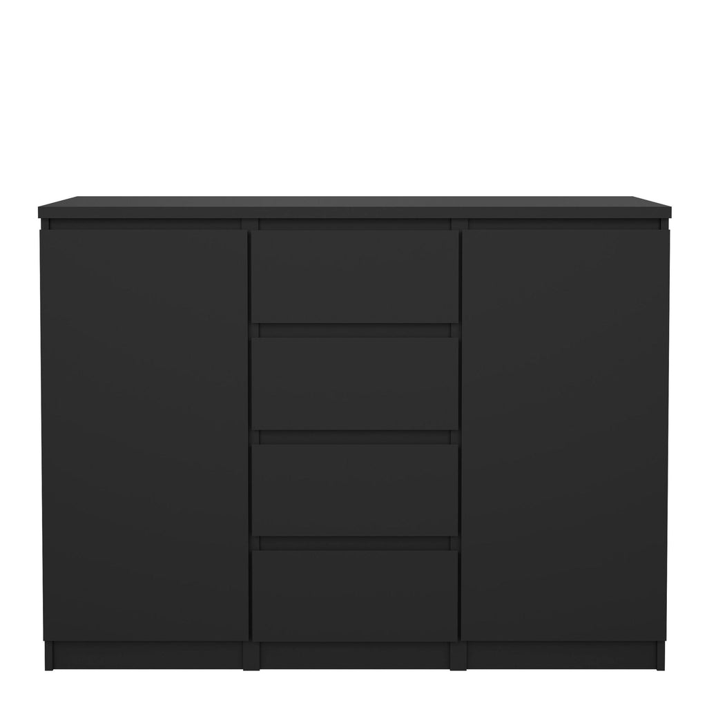 Naia Sideboard 4 Drawers 2 Doors in Black Matt - image 2