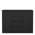 Naia Sideboard 4 Drawers 2 Doors in Black Matt - image 2