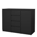 Naia Sideboard 4 Drawers 2 Doors in Black Matt - image 3