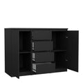 Naia Sideboard 4 Drawers 2 Doors in Black Matt - image 4