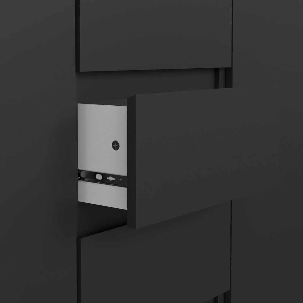 Naia Sideboard 4 Drawers 2 Doors in Black Matt - image 6