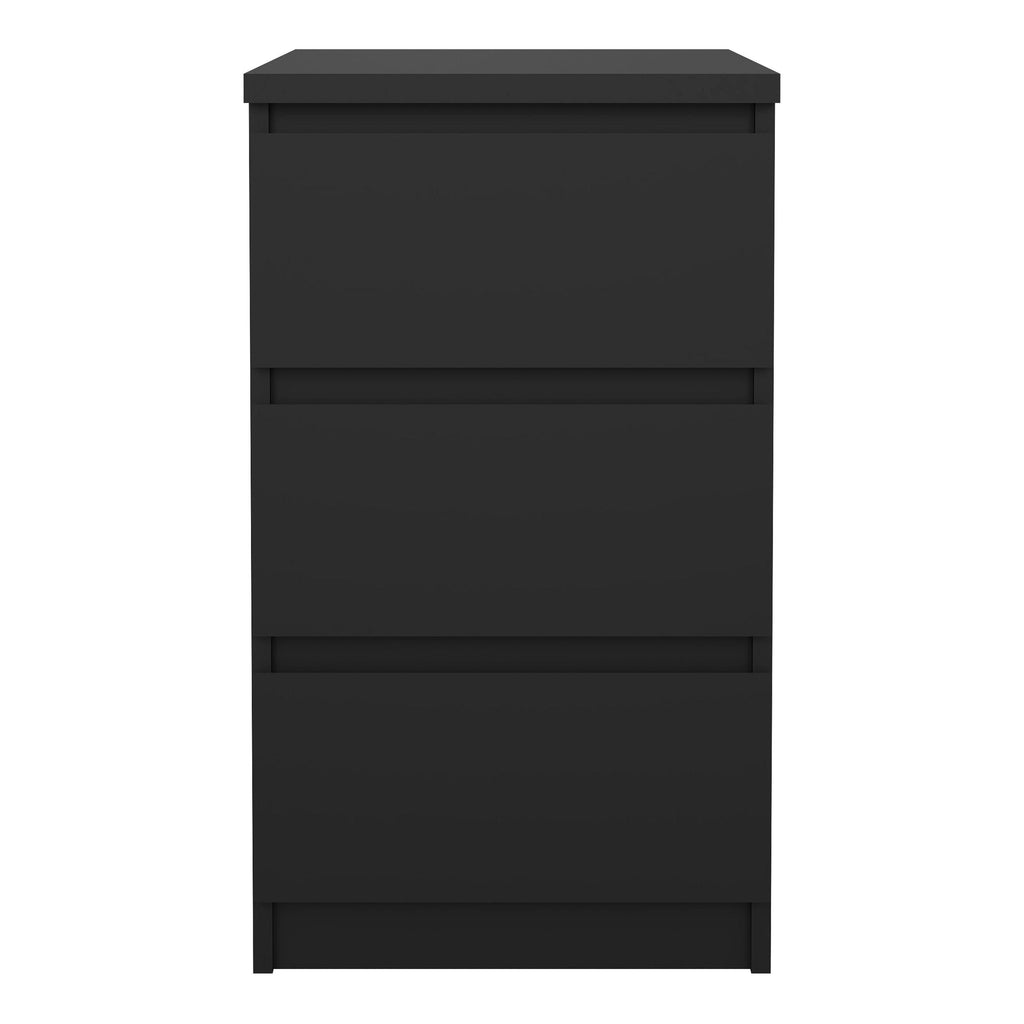 Naia Bedside 3 Drawers in Black Matt - image 2