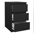 Naia Bedside 3 Drawers in Black Matt - image 4