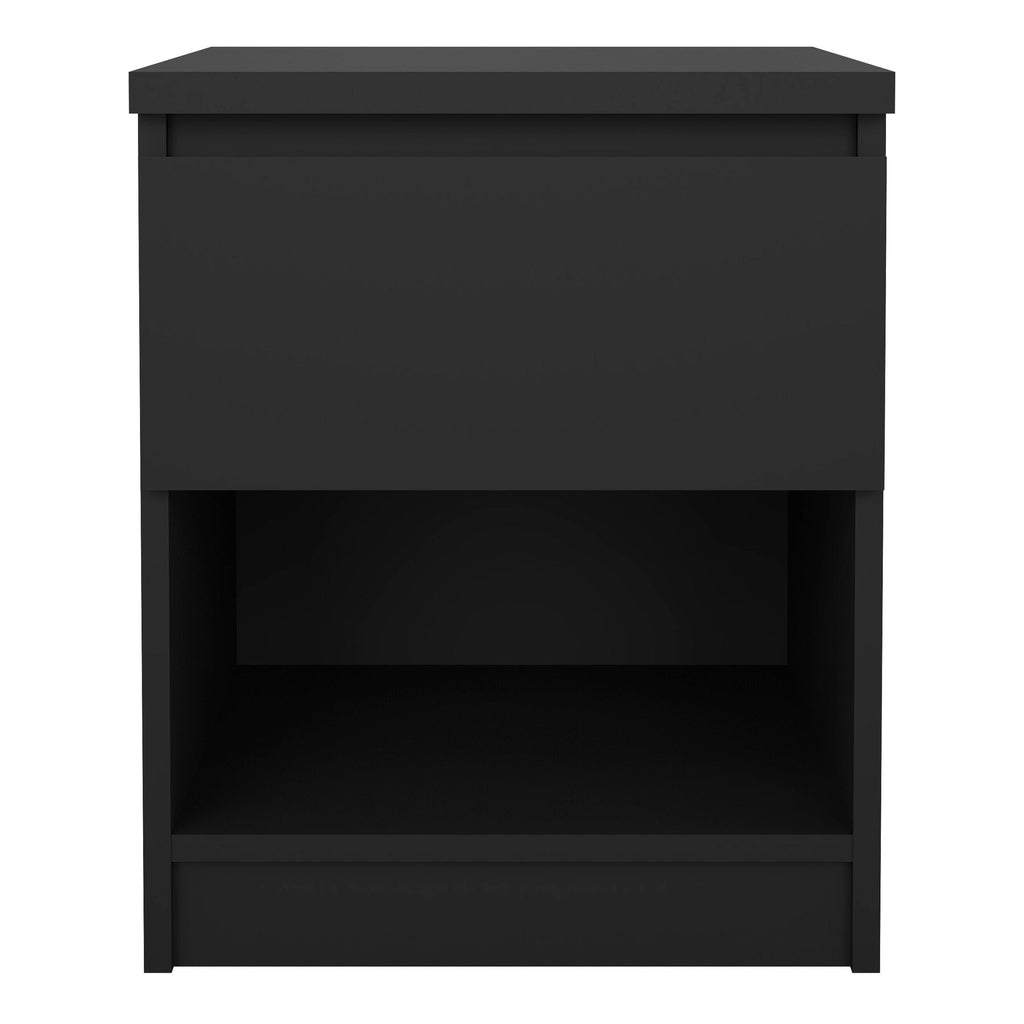 Naia Bedside 1 Drawer 1 Shelf in Black Matt - image 2