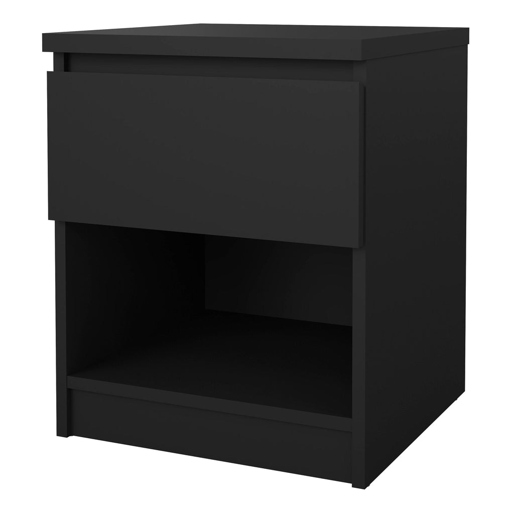 Naia Bedside 1 Drawer 1 Shelf in Black Matt - image 3