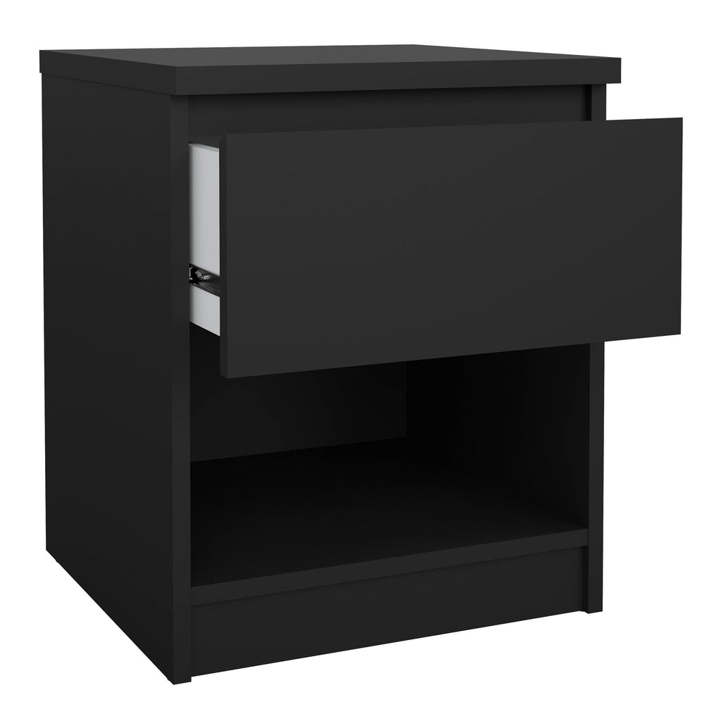 Naia Bedside 1 Drawer 1 Shelf in Black Matt - image 4