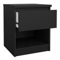 Naia Bedside 1 Drawer 1 Shelf in Black Matt - image 4