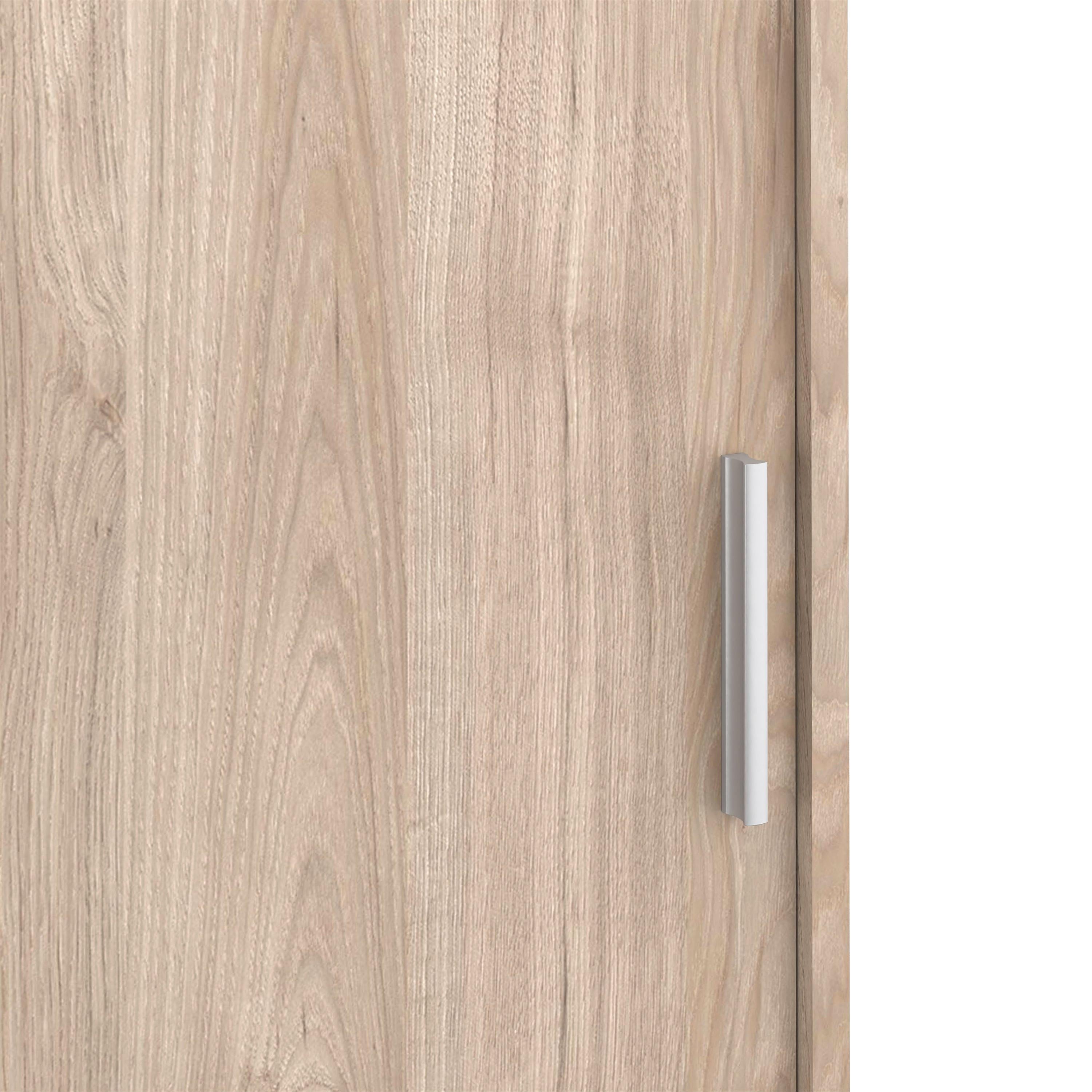 Naia Wardrobe with 1 Sliding Door 1 Door 3 Drawers in Jackson Hickory Oak - image 6