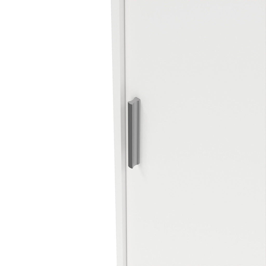 Naia Wardrobe with 2 Sliding Doors + 1 Door + 3 Drawers in White - image 7