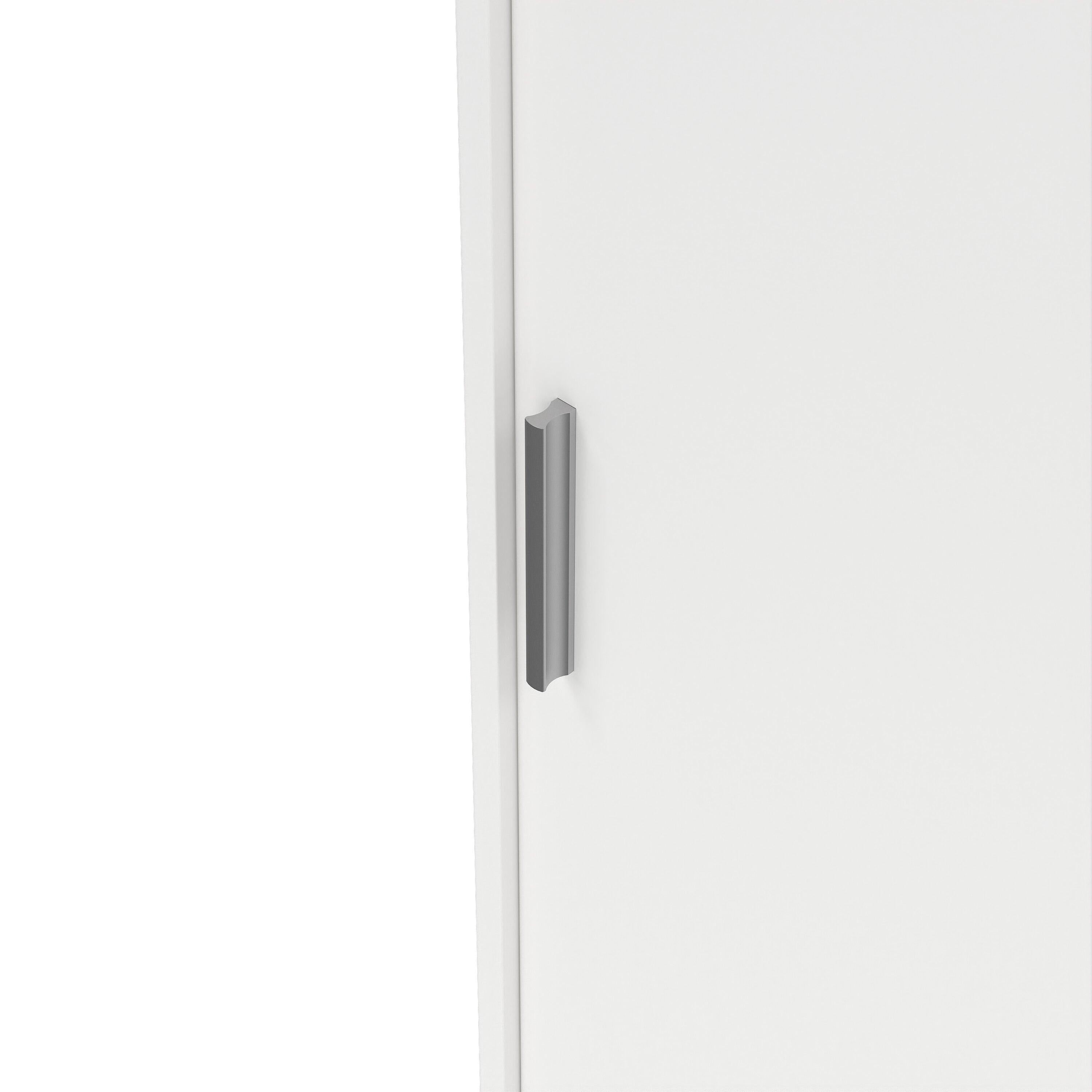 Naia Wardrobe with 2 Sliding Doors + 1 Door + 3 Drawers in White - image 7