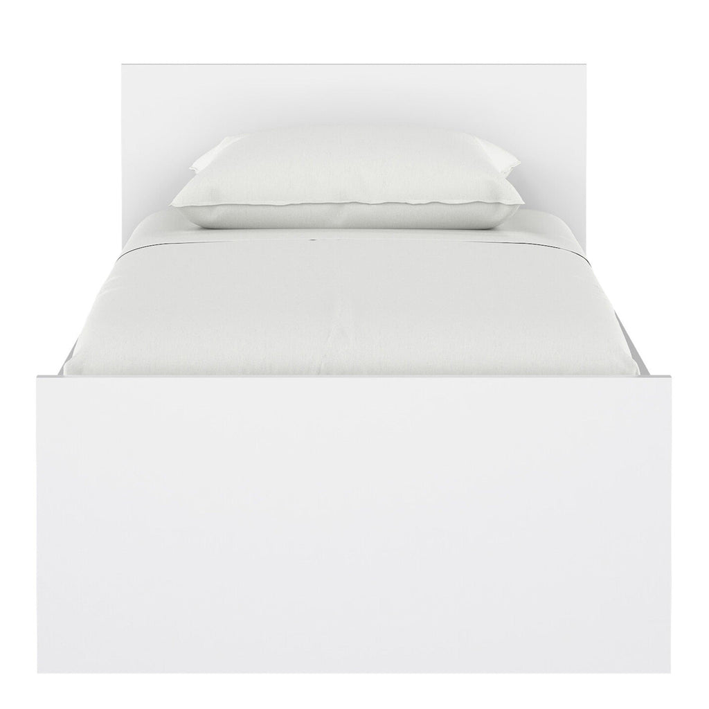 Naia Single Bed 3ft (90 x 190) in White High Gloss - image 2