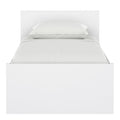 Naia Single Bed 3ft (90 x 190) in White High Gloss - image 2