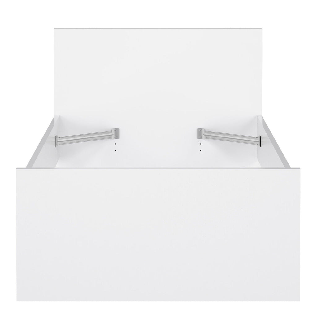 Naia Single Bed 3ft (90 x 190) in White High Gloss - image 4