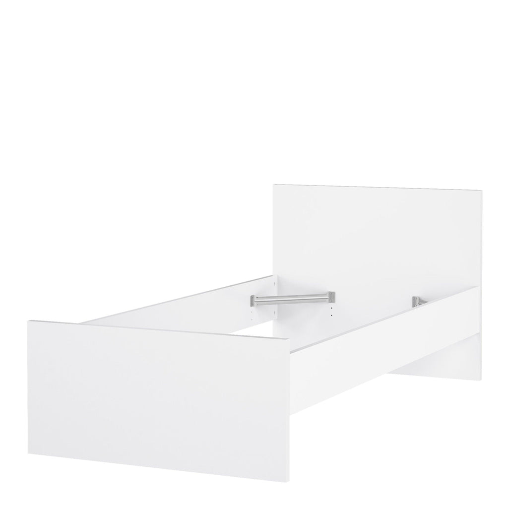 Naia Single Bed 3ft (90 x 190) in White High Gloss - image 5