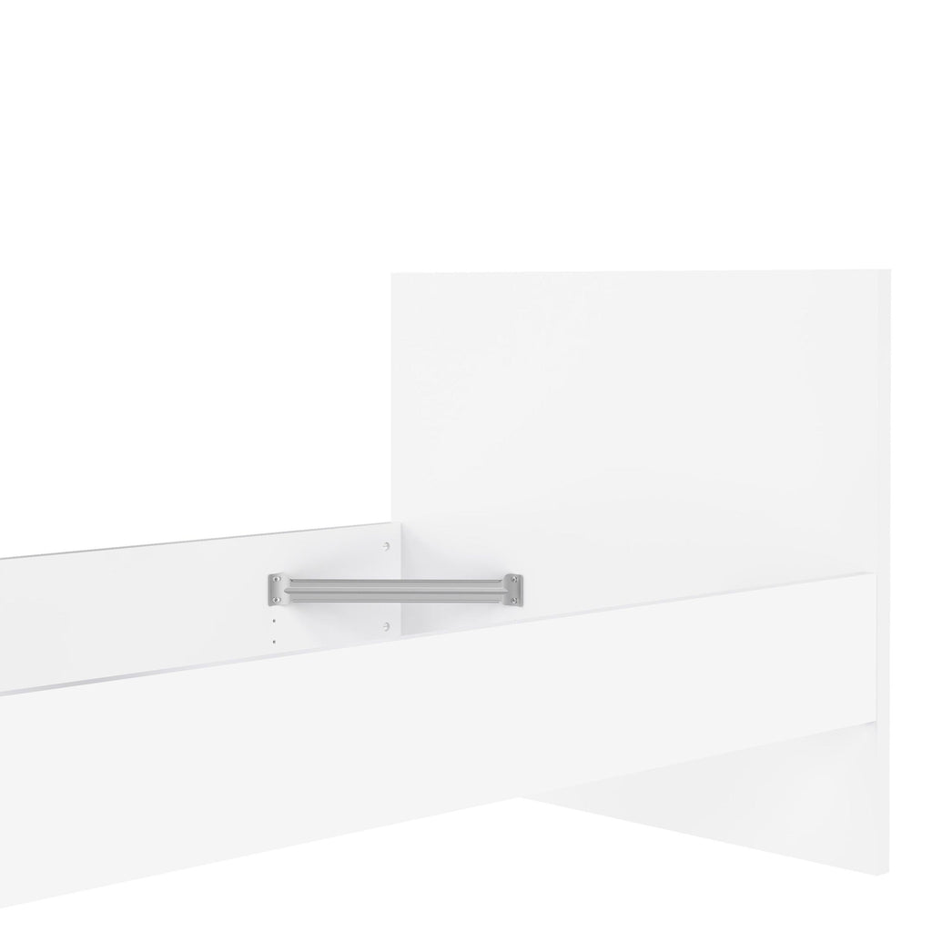 Naia Single Bed 3ft (90 x 190) in White High Gloss - image 9