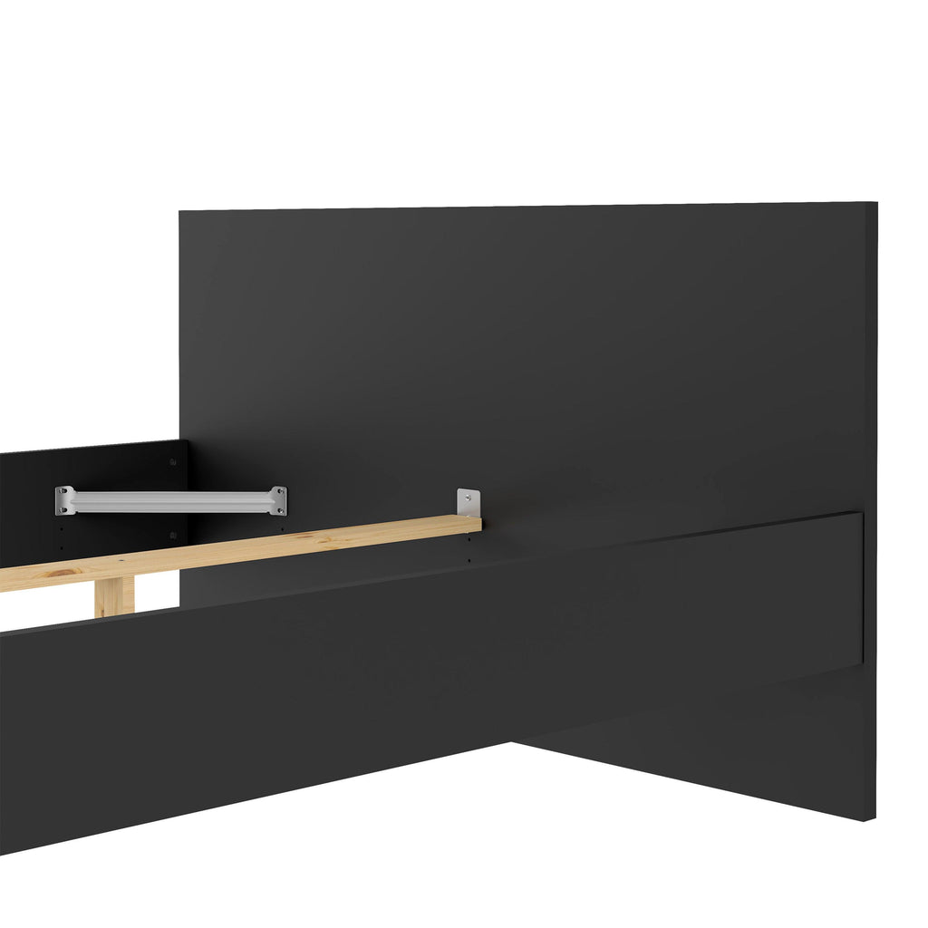 Naia Double Bed 4ft6 (140 x 190) in Black Matt - image 10