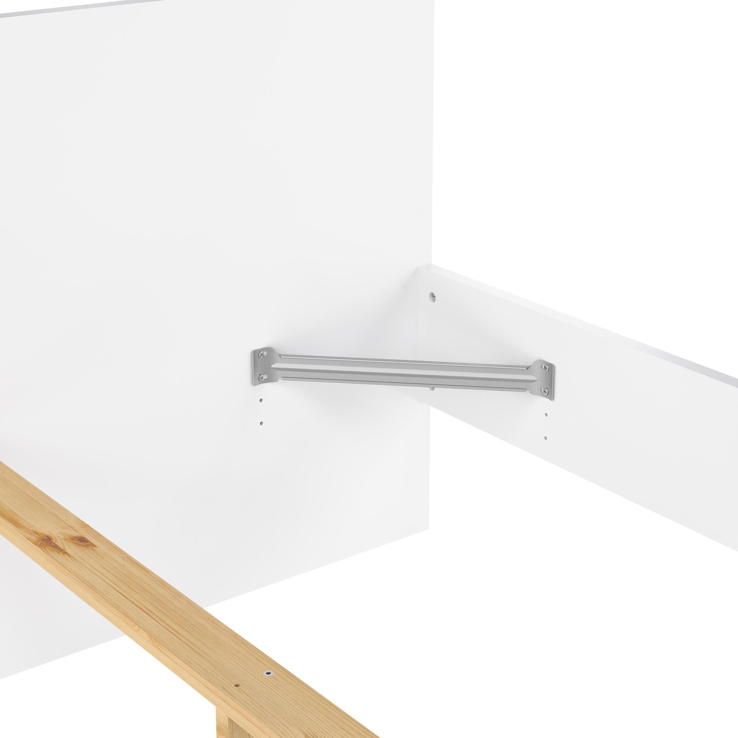 Naia Double Bed 4ft6 (140 x 190) in White High Gloss - image 11