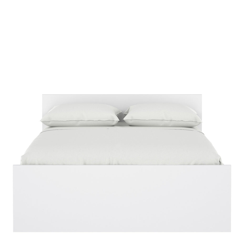Naia Double Bed 4ft6 (140 x 190) in White High Gloss - image 2