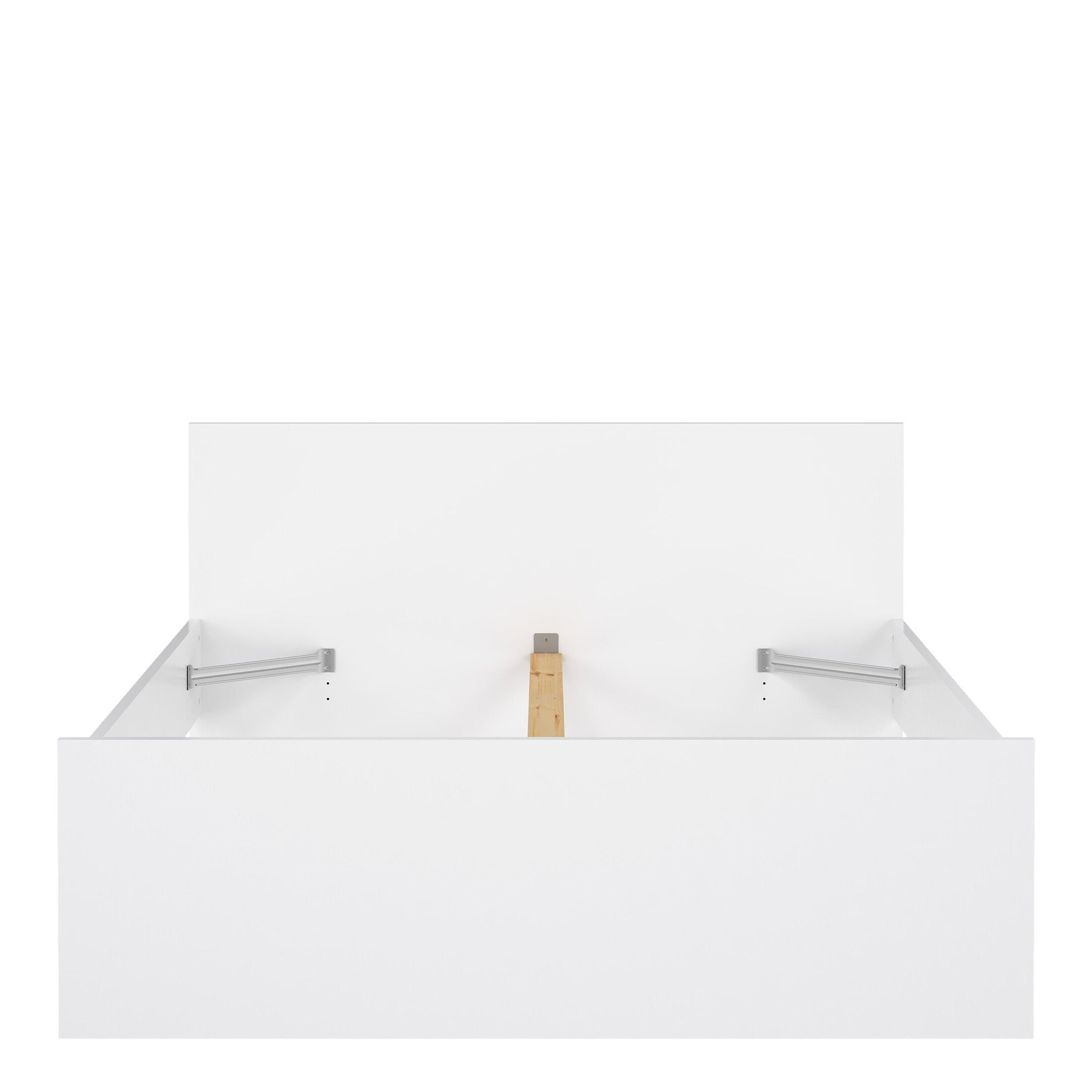 Naia Double Bed 4ft6 (140 x 190) in White High Gloss - image 4