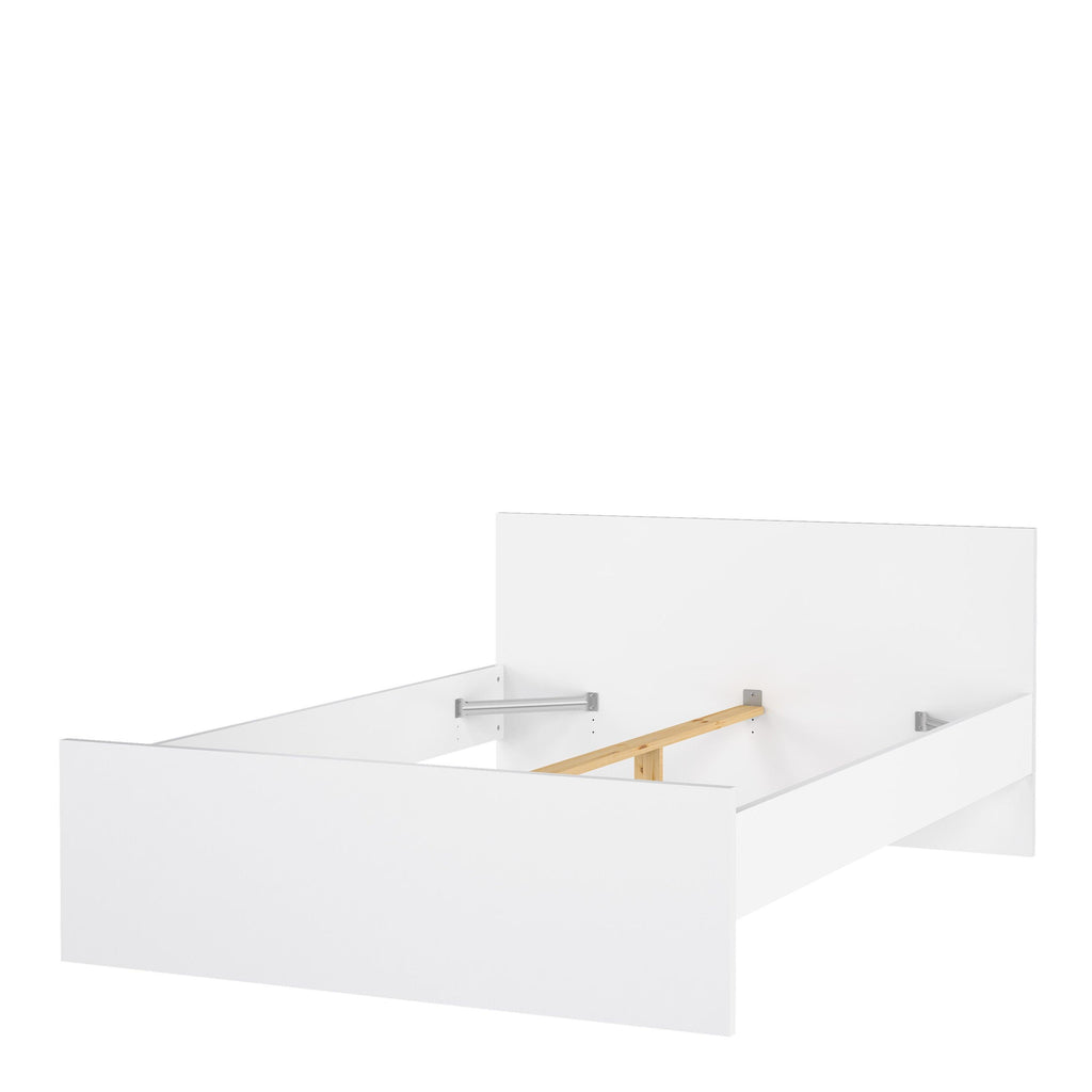 Naia Double Bed 4ft6 (140 x 190) in White High Gloss - image 5