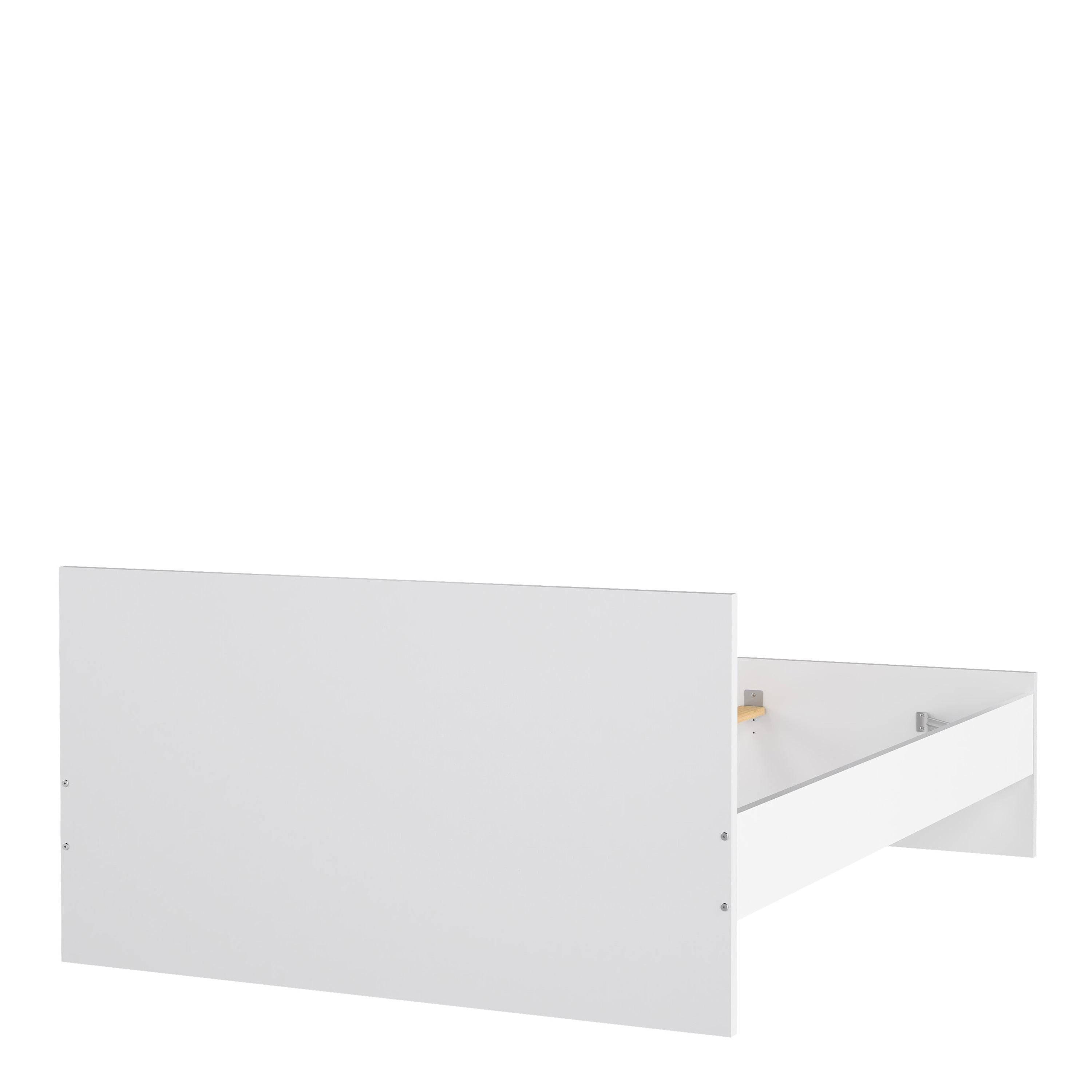 Naia Double Bed 4ft6 (140 x 190) in White High Gloss - image 6