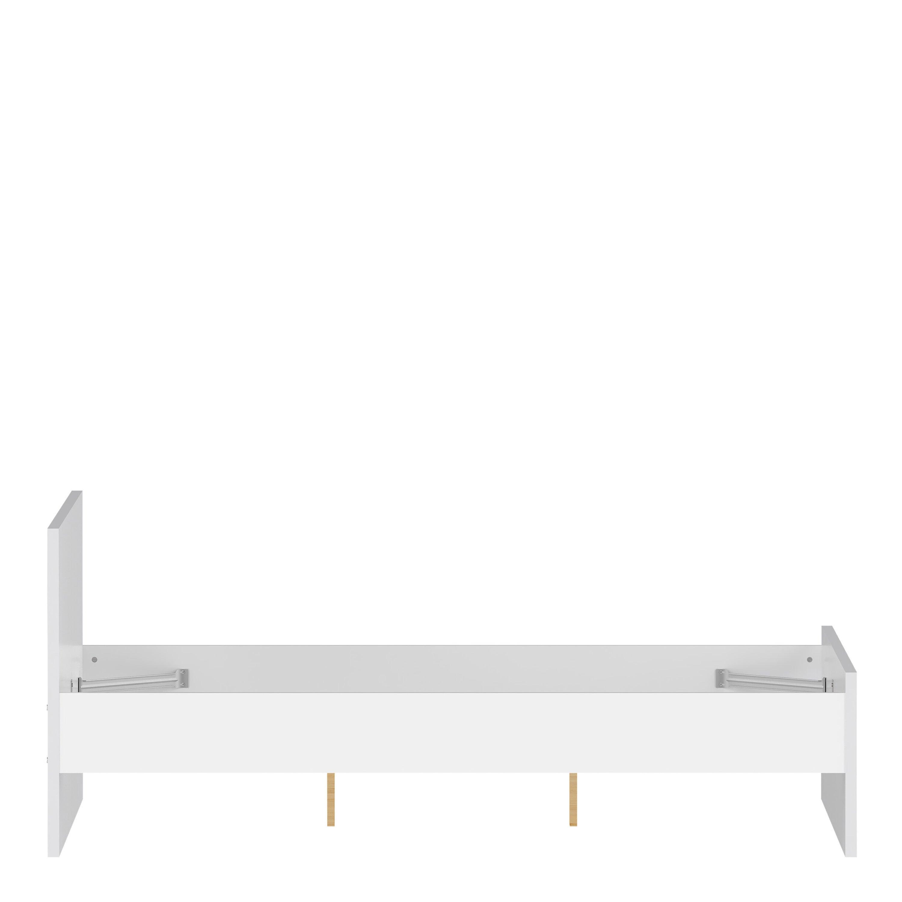 Naia Double Bed 4ft6 (140 x 190) in White High Gloss - image 7