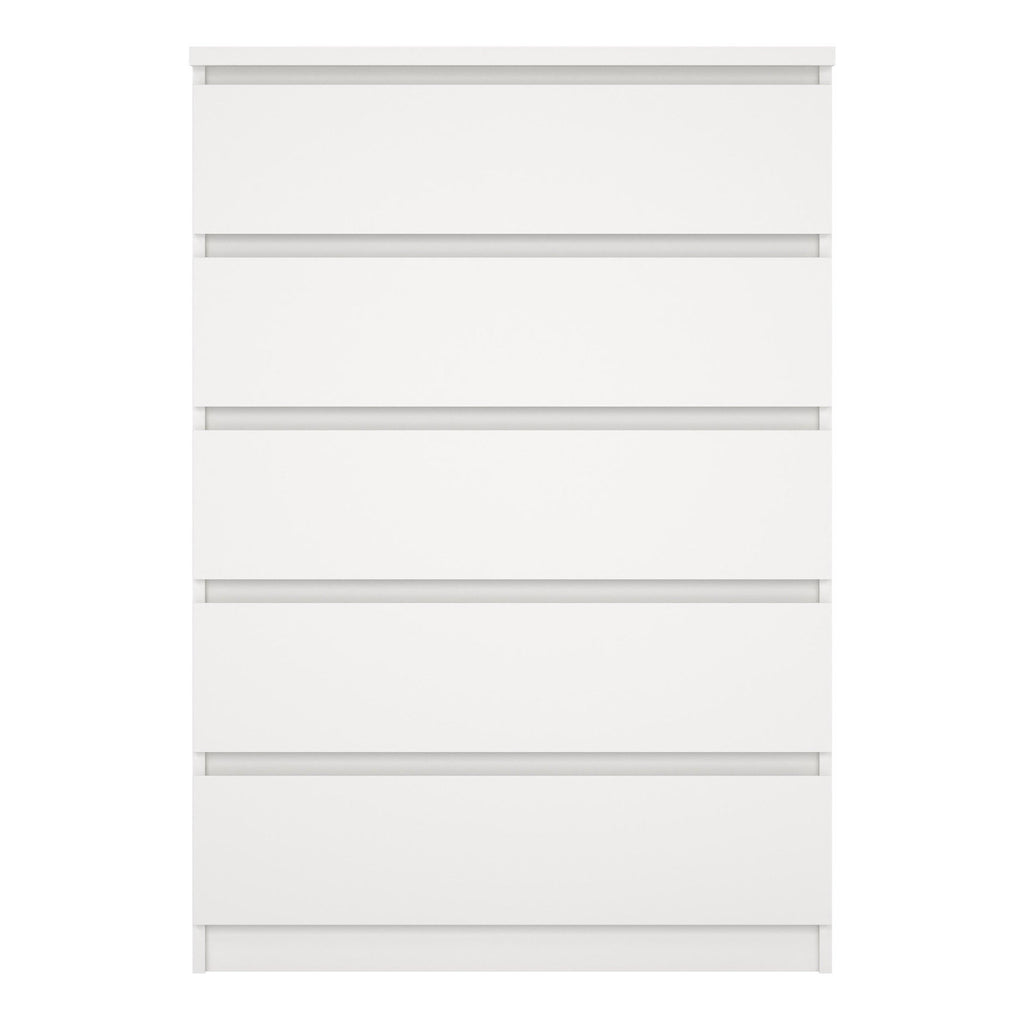 Naia Chest of 5 Drawers in White - image 2
