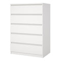 Naia Chest of 5 Drawers in White - image 3
