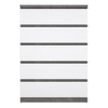 Naia Chest of 5 Drawers in Concrete and White High Gloss - image 2