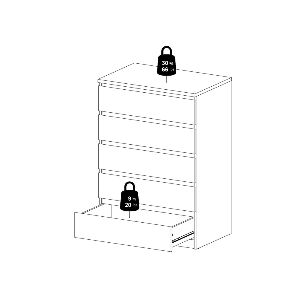 Naia Chest of 5 Drawers in Jackson Hickory Oak - image 11