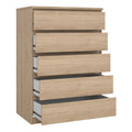 Naia Chest of 5 Drawers in Jackson Hickory Oak - image 4