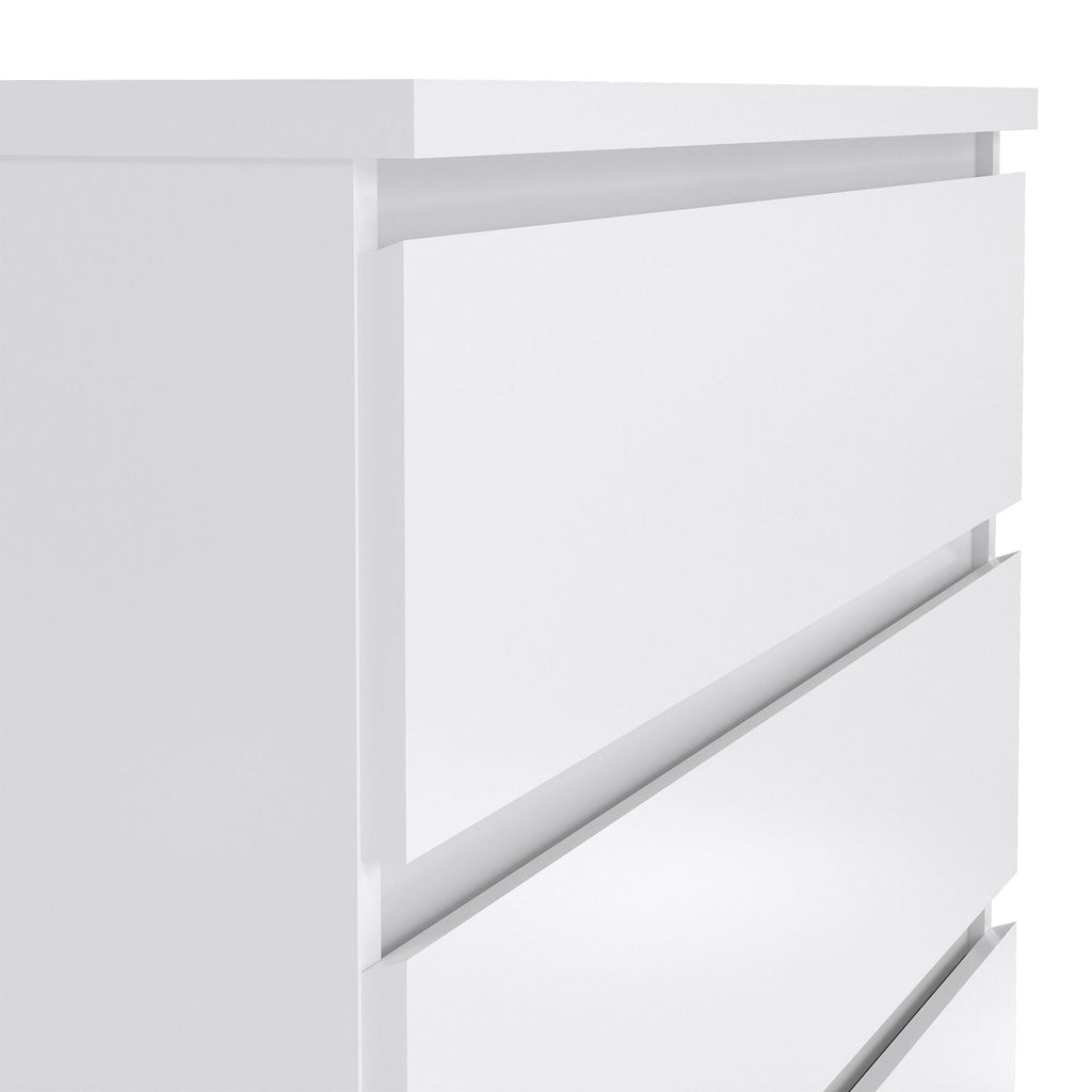Naia Chest of 5 Drawers in White High Gloss - image 6